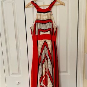 Scarf Print Crêpe de Chine Dress